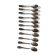 Series of 11 small silver-plated spoons