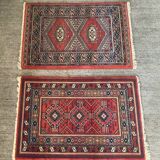 Vintage Samarkand rug duo by Louis De Poortere