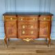 COMMODE TRANSITION LOUIS XV XVI LATE XIX TH ORNAMENTATION BRONZE MARBLE