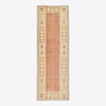2x8 shades of copper vintage runner rug, 79x240cm
