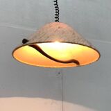 Wood and wool suspension from the mid-century, 1960s.