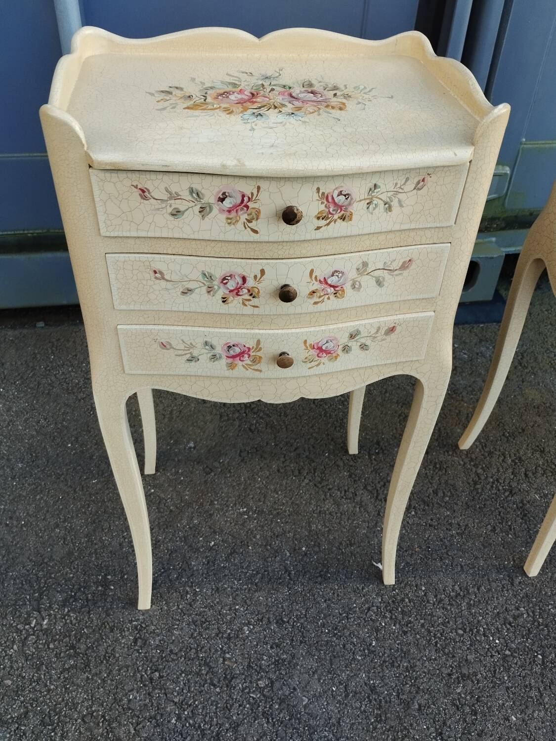 Pair of old Louis XV style bedside tables