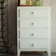 Chest of drawers small format light blue years 50-vintage chest-child storage