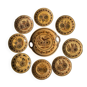 Assiettes HB Quimper, - main