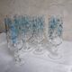 Lot of 9 vintage Myosotis model champagne flutes