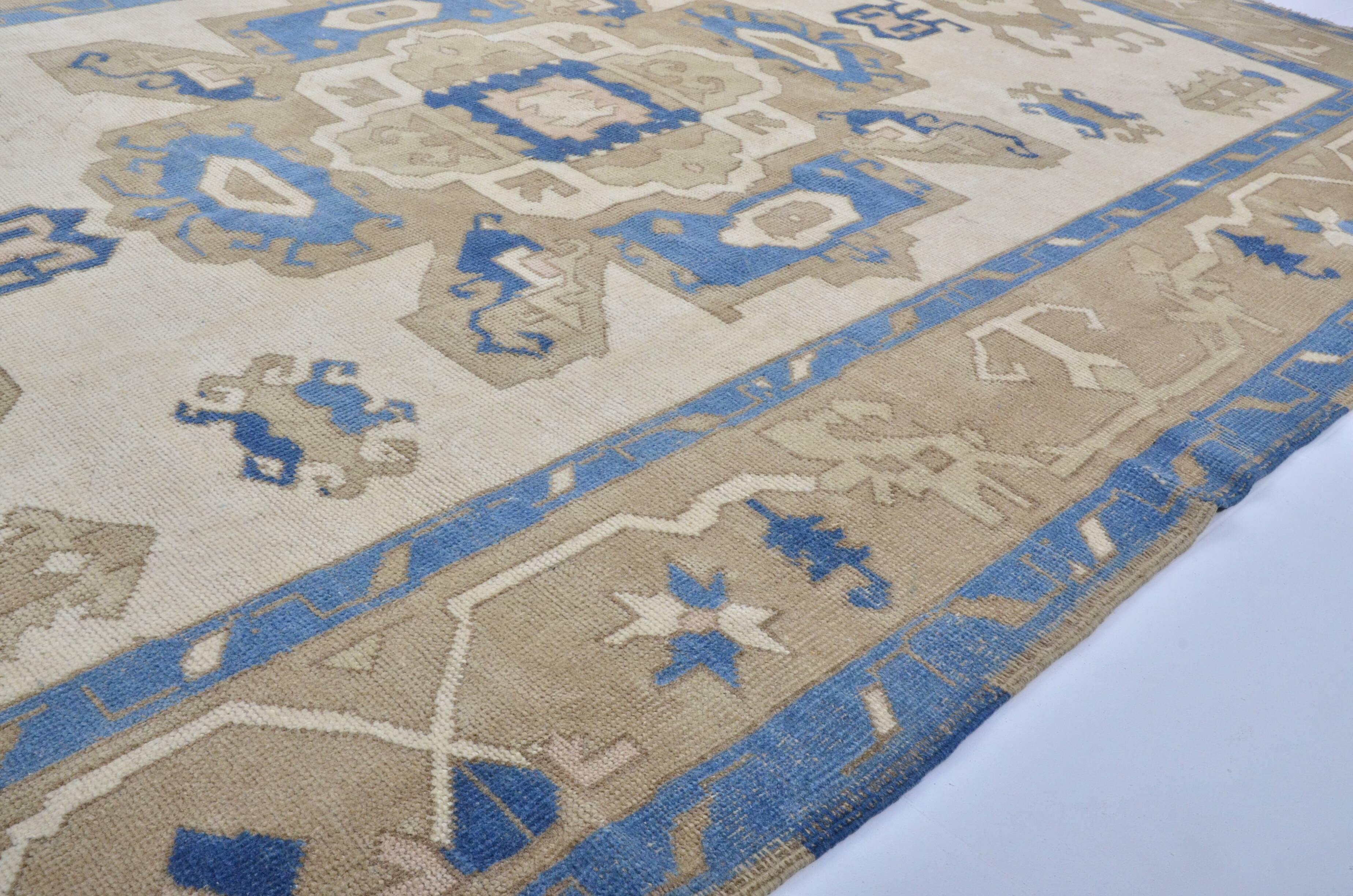 Oversized Oushak rug sku 3518