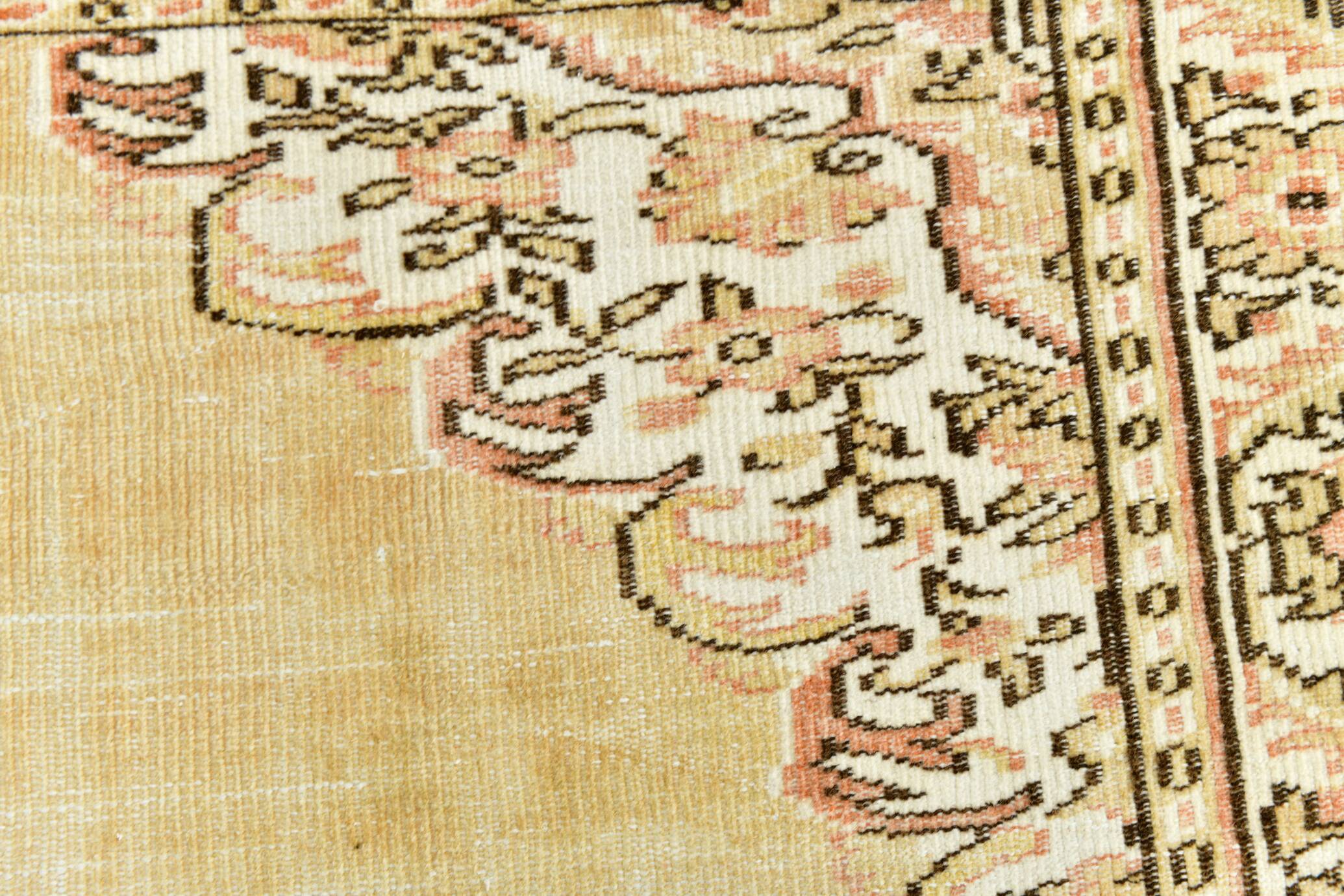 Mustard & Green Handmade Vintage Rug, 184x282Cm