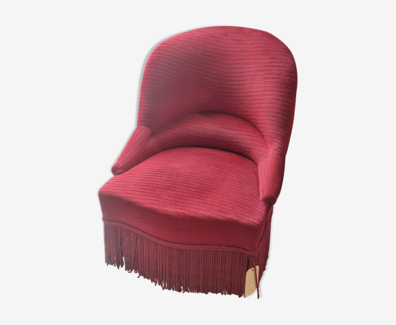 Fauteuil crapaud rouge | Selency
