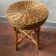 Wicker stool 60s