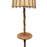 Rattan floor lamp
