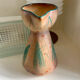 Vase or ceramic pitcher signed François Ré Vallauris 50s