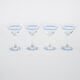 Set of martini glasses, Danish design, 1970s, manufactured in Denmark