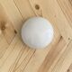 Small half-moon wall light ceiling light 15 cm opaline