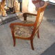 Walnut armchair from the Consulate period