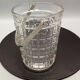 Whisky service 6 glasses, matching ice bucket and tongs, vintage 1970/80