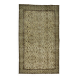 One-of-a-kind turkish handwoven vintage rug - rustic vintage charm 284x 161