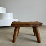 Stool in blond teak