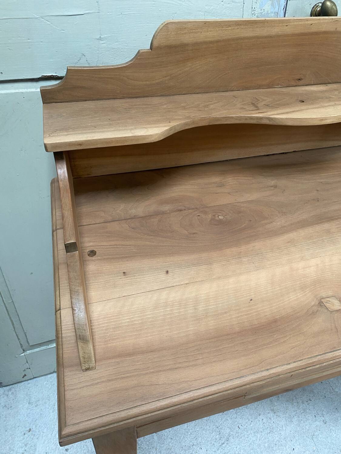 Antique solid oak secretary – gently refurbished