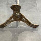 pedestal table, iron, cast iron and zinc guinguette table