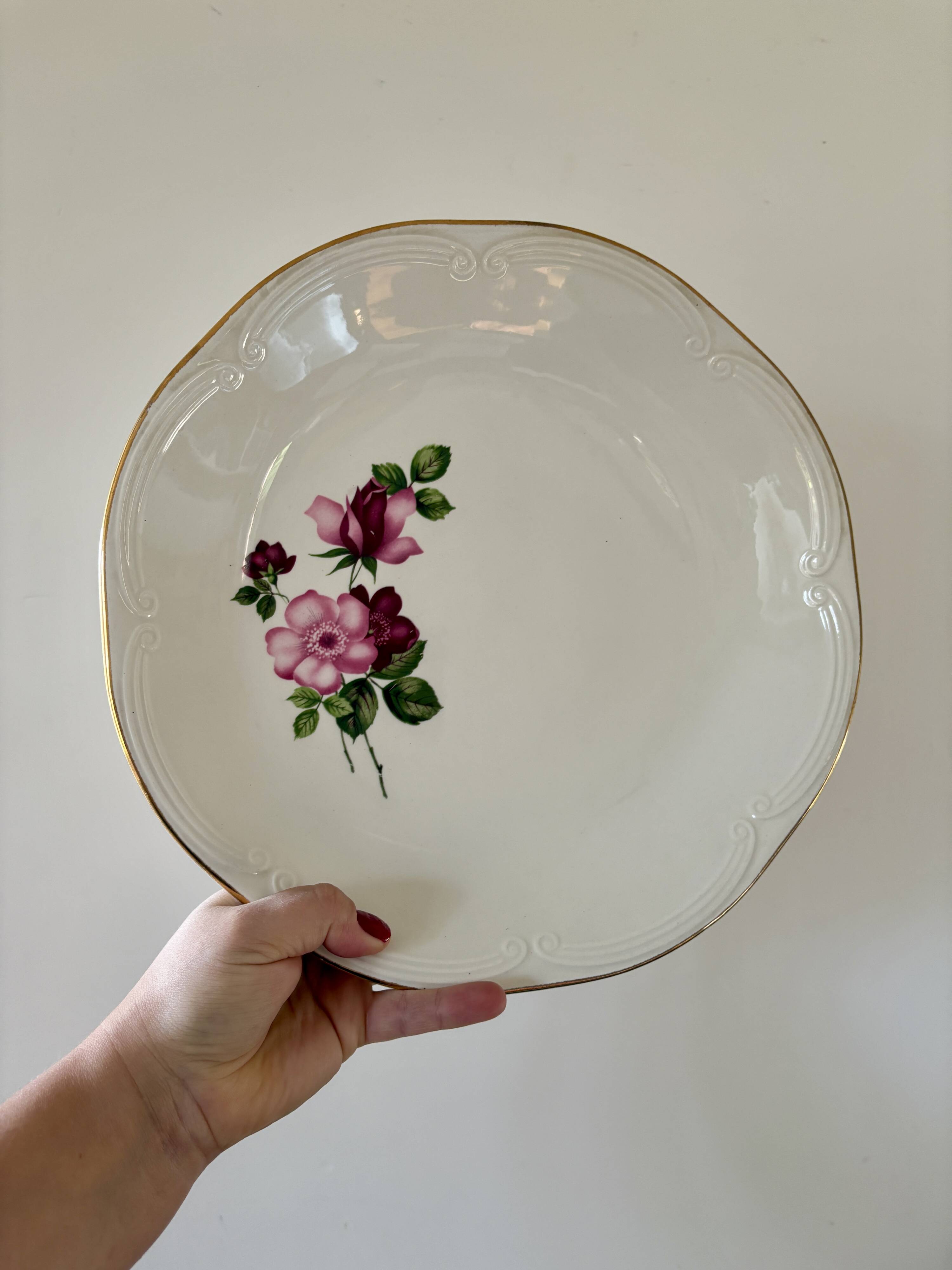 Set of 2 vintage round dishes - Chinon de Gien model