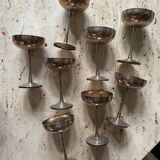 8 silver plated ice cream cups, Italy