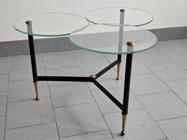 Table basse présentoir de magasin vintage 1950