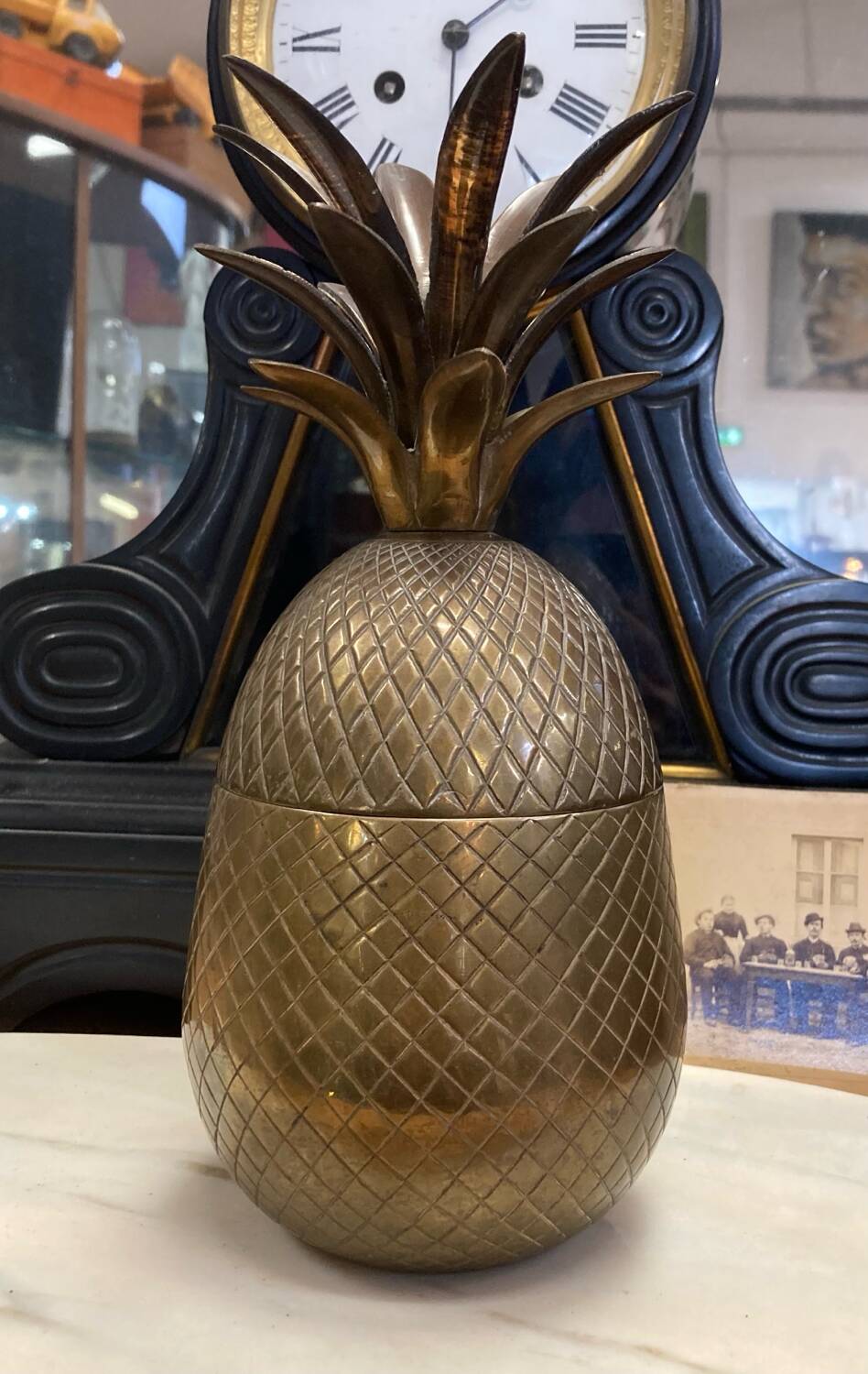 Brass Pineapple Ice Bucket