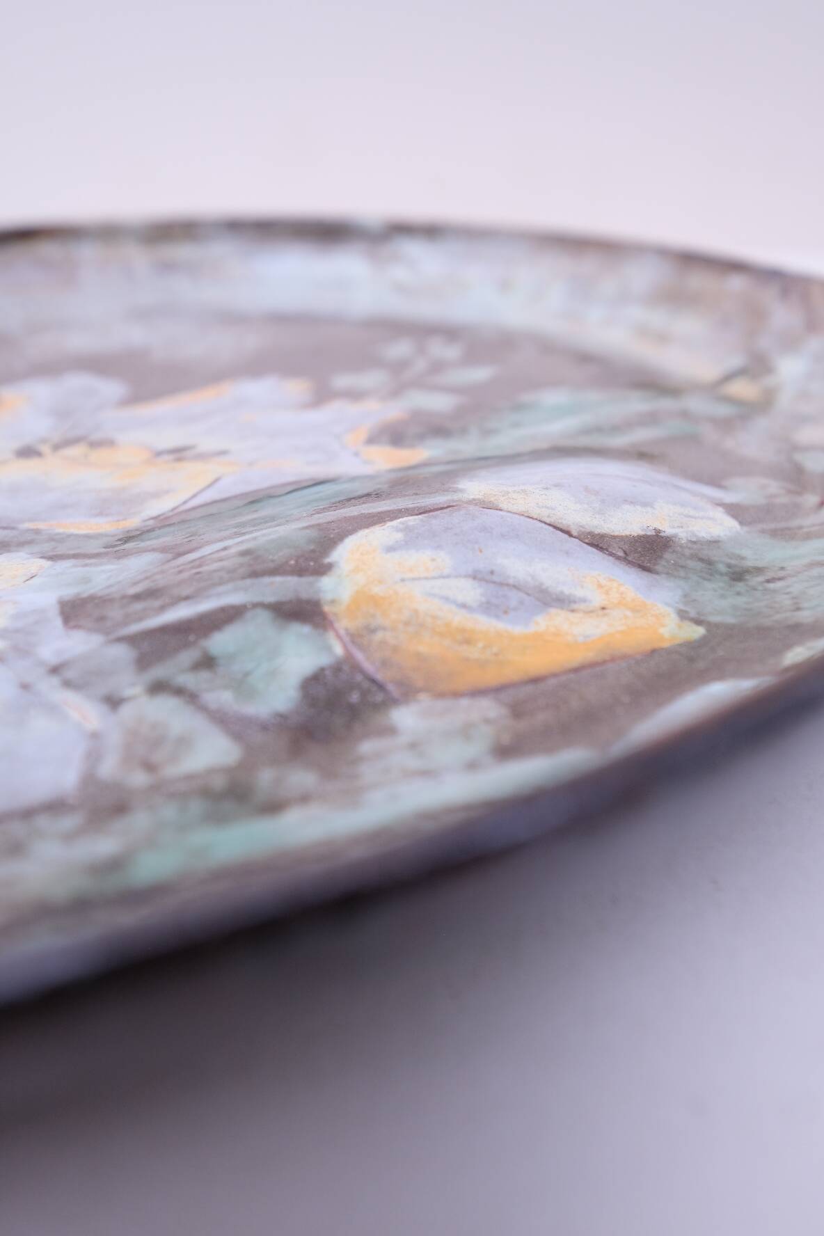 Ceramic dish by Alexandre Kostanda, France 1970