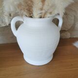 White vase with handles