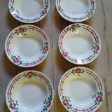 10 Digoin and Sarreguemines soup plates