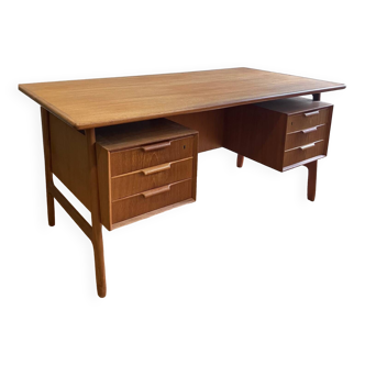 Model 75 teak desk by Omann Jun - 1960s