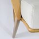 Original restored two-seater Sofa, cream, teak, 1960s