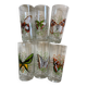 Vintage butterfly orangeade glasses