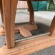 Art Deco extendable dining table, renovated in solid walnut from the 1930s.