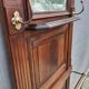Monumental Art Nouveau wardrobe • walnut & brass