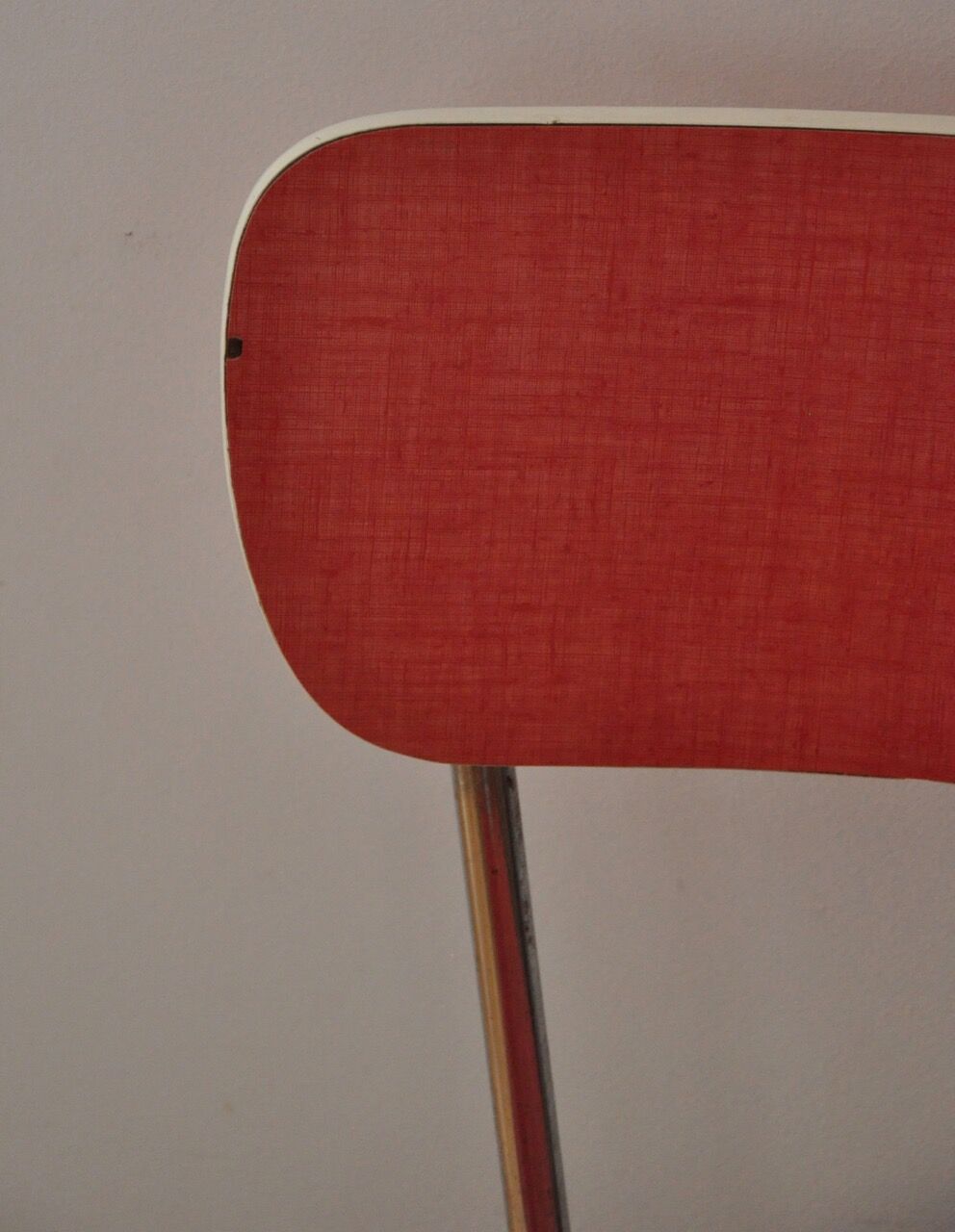 Red formica chair