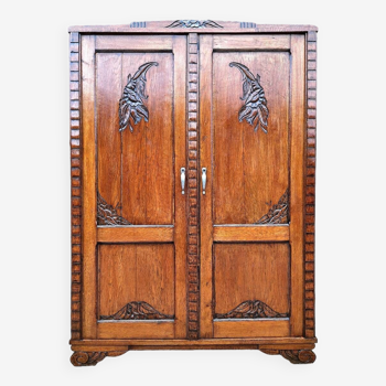 Armoire art déco, meuble ancien vintage