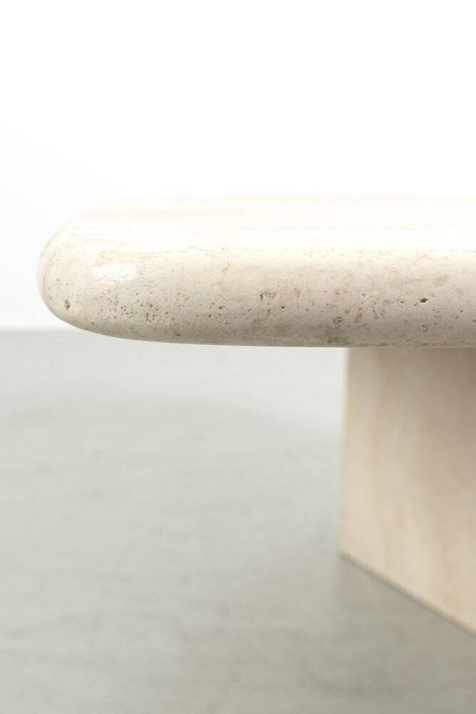 Table basse en travertin vintage