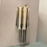 Lot de 2 appliques à prismes en verre de Murano