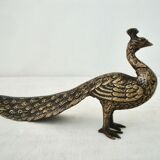 Brass peacock