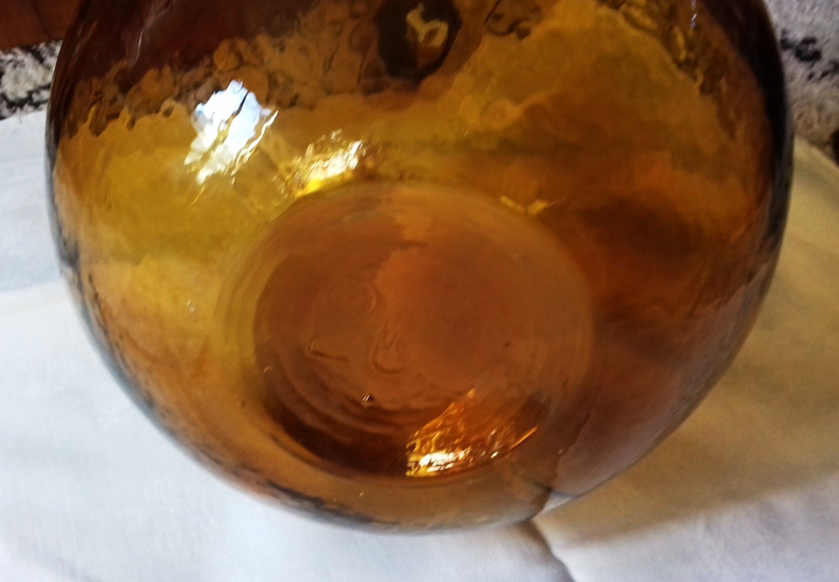 Demijohn Bonbonne green amber Orange 20 L Deco industrial