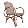 Old rattan armchair for children