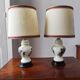 Pair of vintage ceramic bedside lamps