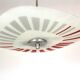 Mid-Century Czech Glass Pendant Lamps with Colorful Decor, 1970s, Set of 6