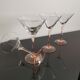 4 verres à cocktail Luminarc pieds rose