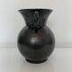 Vase with handles black yellow vintage