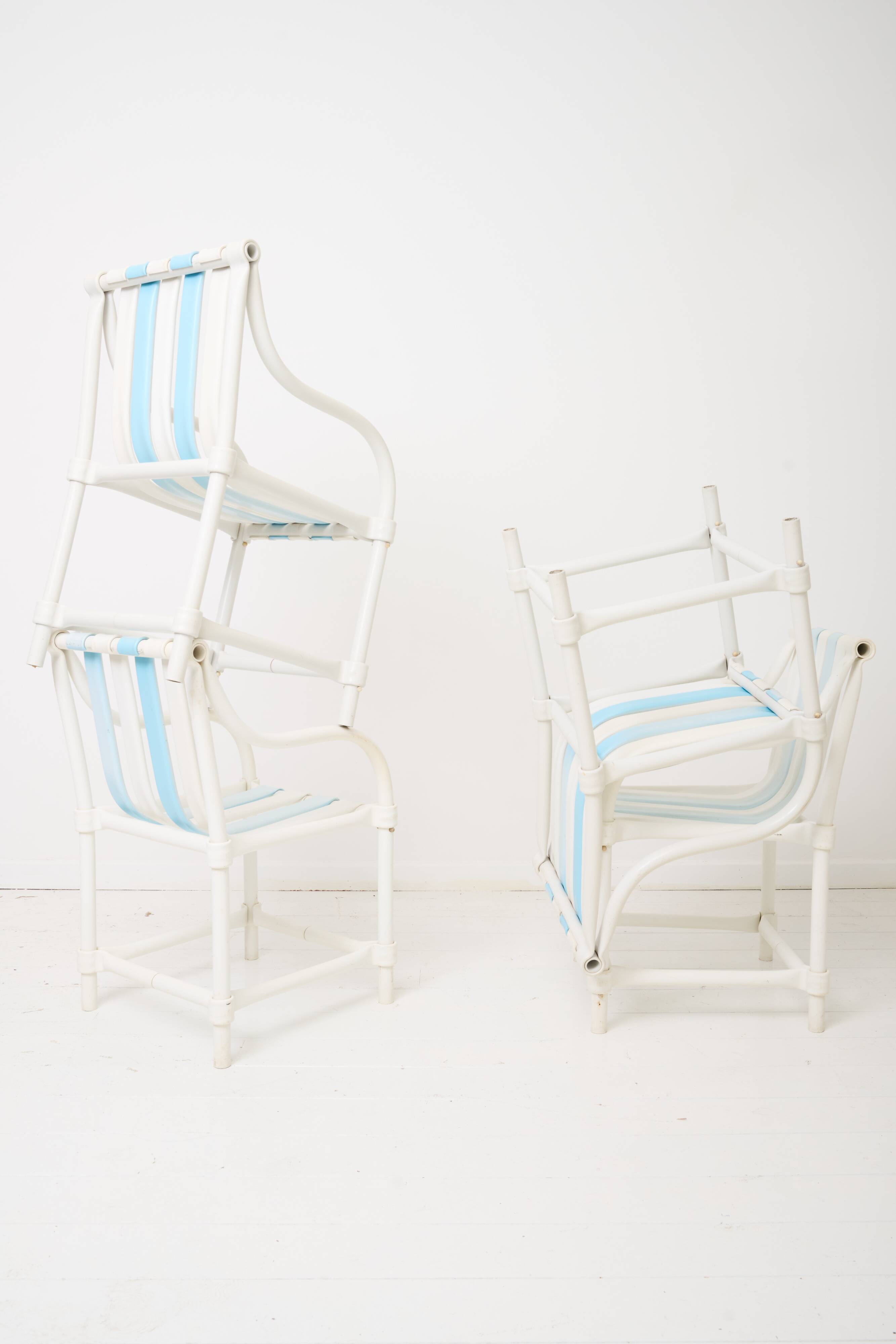 4 garden chairs "Sea side", Hugonet, 1970