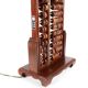 Ancien pied de lampe boulier, abacus chinois suanpan “lotus‑flower brand”