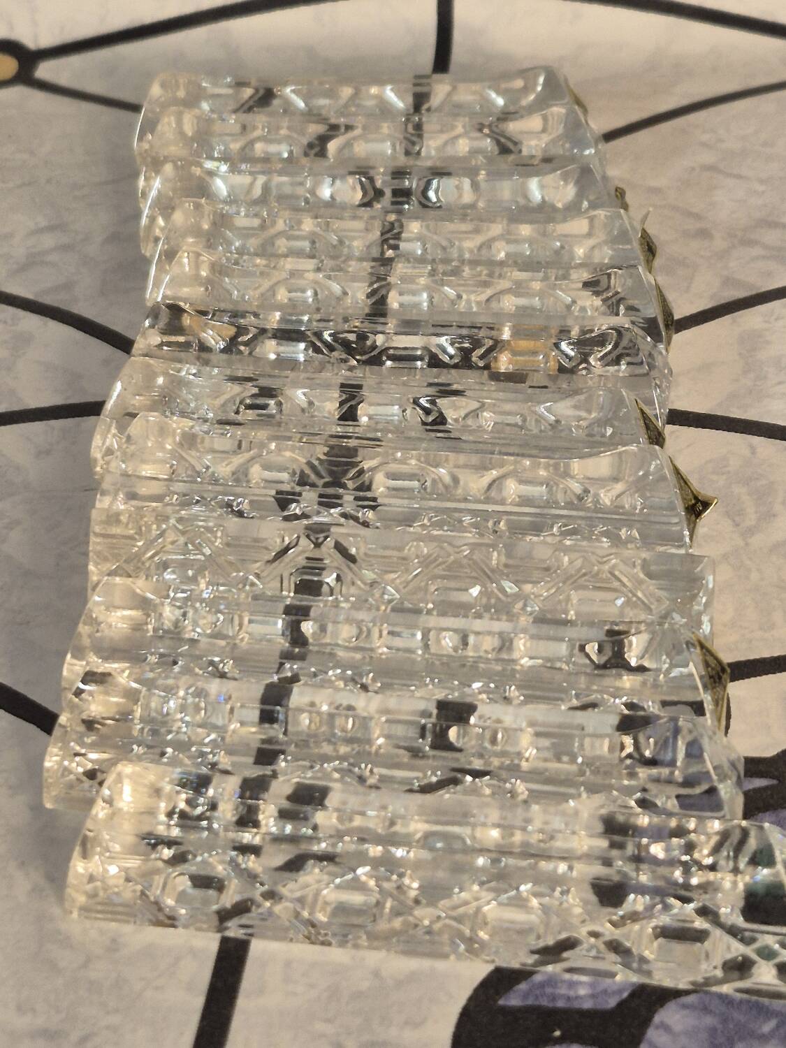 Crystal knife holder