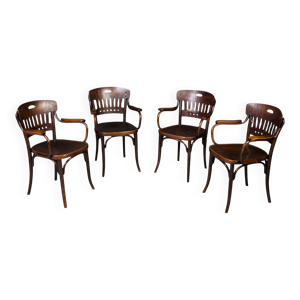 4 chaises Thonet par - jacob josef